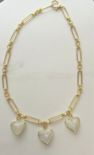 Load image into Gallery viewer, Three of Hearts necklace