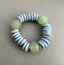 Load image into Gallery viewer, Ashanti and Recycled Glass bracelet