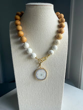 Load image into Gallery viewer, Driftwood and Seaglass necklace
