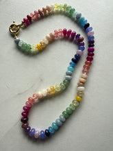 Load image into Gallery viewer, Rainbow gemstone necklace detail
