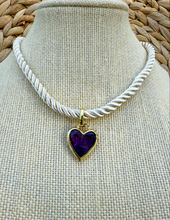 Load image into Gallery viewer, Corded Heart necklace
