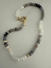 Load image into Gallery viewer, Cloudy Day neutral gemstone necklace
