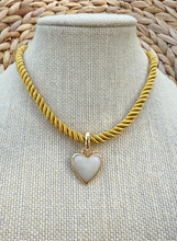 Load image into Gallery viewer, Corded Heart necklace
