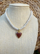 Load image into Gallery viewer, Corded Heart necklace
