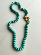 Load image into Gallery viewer, Turquoise knotted necklace
