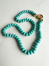 Load image into Gallery viewer, Turquoise knotted necklace
