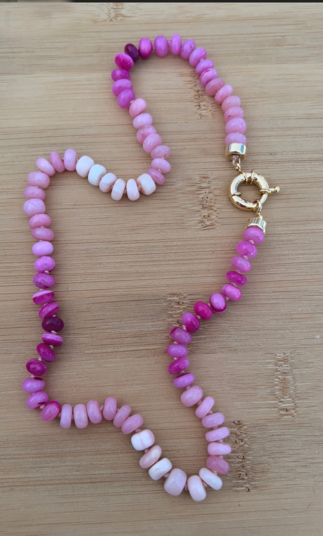 Pink Raspberry necklace