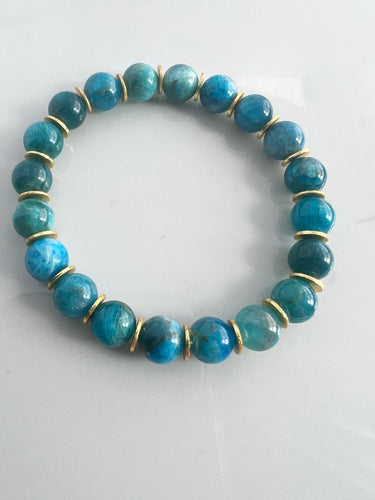 Made from natural materials and gemstones, these stacking bracelets are a perfect addition to your current arm party  Wear alone or add to your favorite stack  Our bracelets are 7