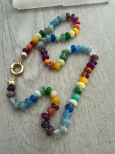 Load image into Gallery viewer, Rainbow gemstone necklace
