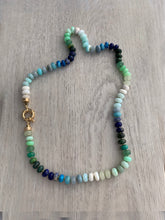 Load image into Gallery viewer, Blue and green gemstone necklace
